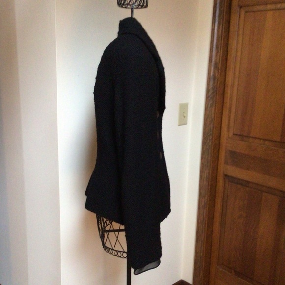 Banana Republic blazer, black on black tweed, 6, new with tags - Picture 3 of 8